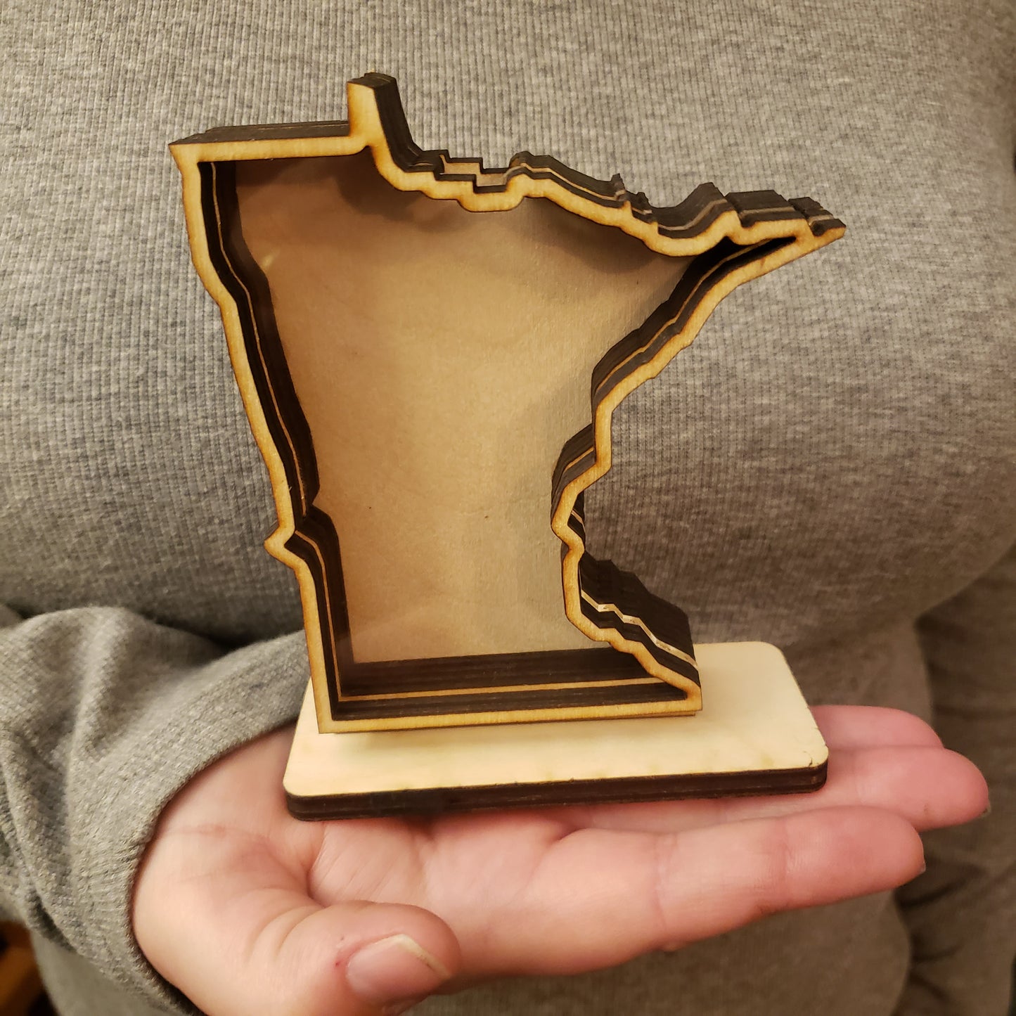 Minnesota State Sea Glass Display, Small