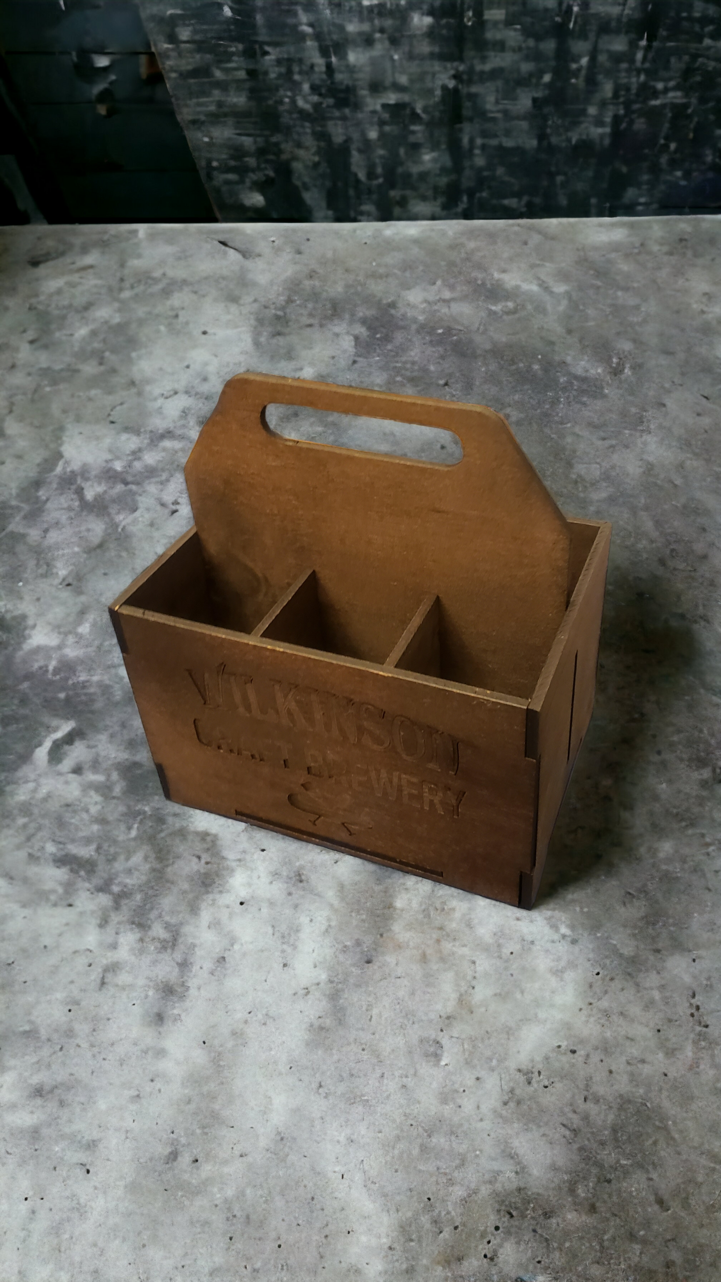 Personalized Beer Bottle Caddy, holds 6 bottles, choose your design