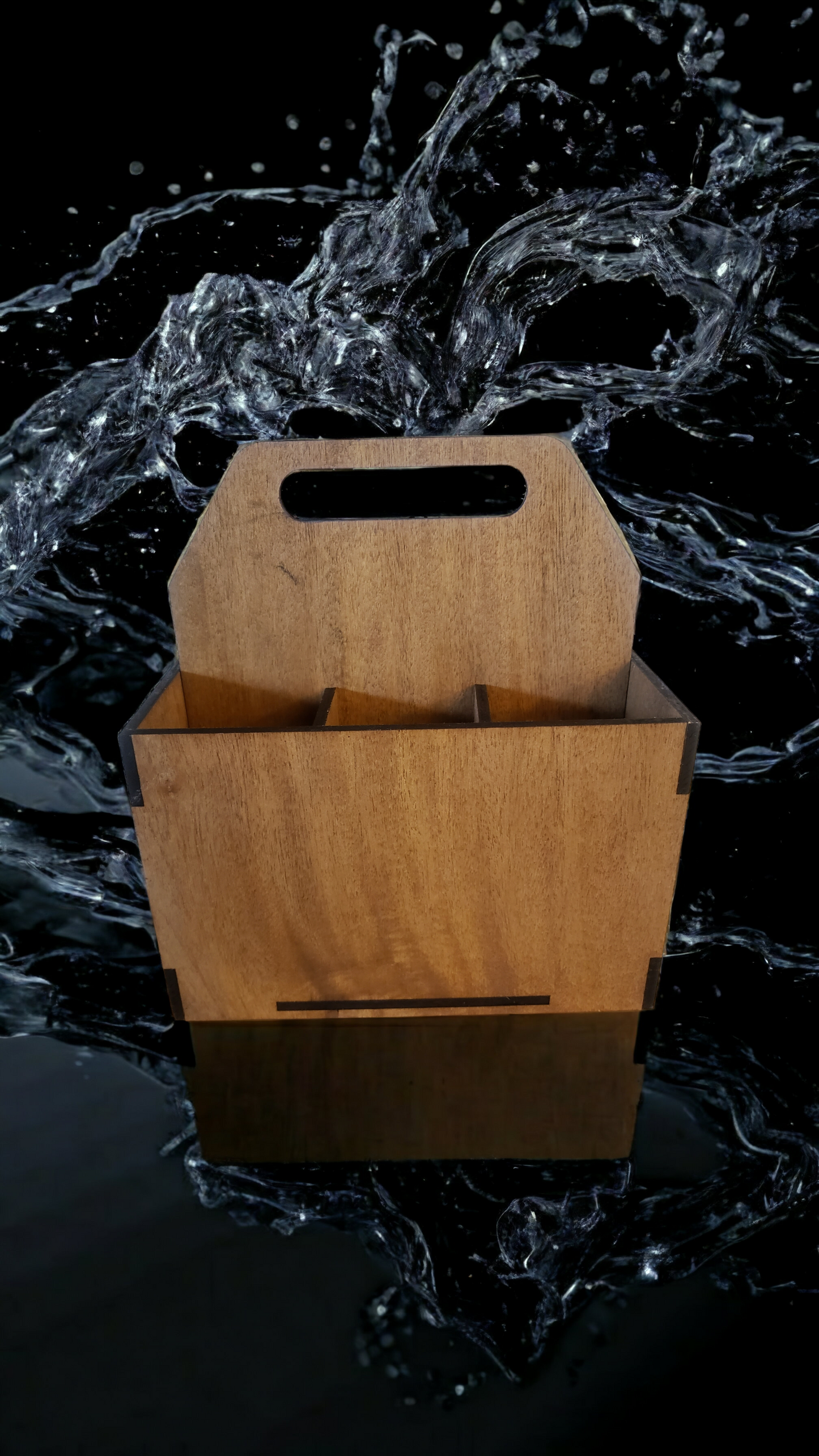 Personalized Beer Bottle Caddy, holds 6 bottles, choose your design