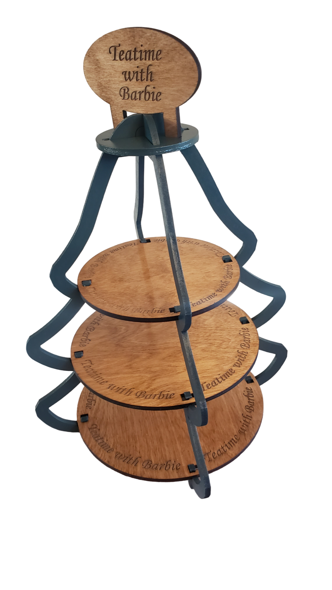 3-tier Pine Tree Christmas Cookie Stand Display