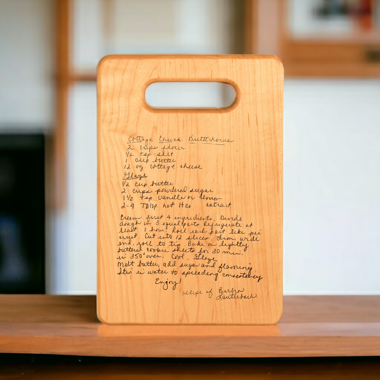 Recipe Cutting Board, Maple 9x6