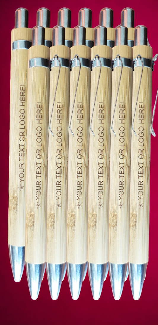 Personalized Bamboo Pen Set