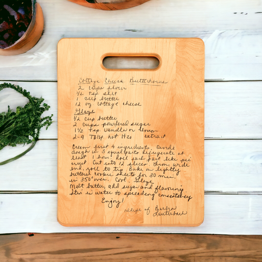 Recipe Cutting Board, Maple 11.5x8.75