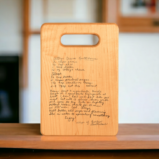 Recipe Cutting Board, Maple 9x6