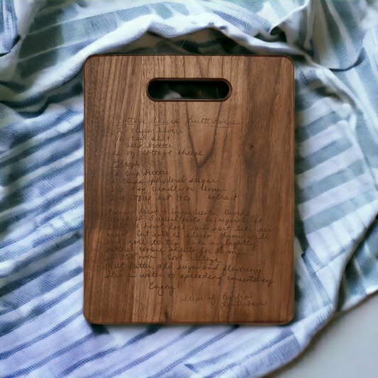 Recipe Cutting Board, Walnut 11.5x8.75