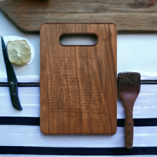 Recipe Cutting Board, Walnut 9x6