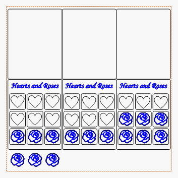 DIGITAL DOWNLOAD - Hearts and Roses Tic Tac Toe Game - Laser Cut Files